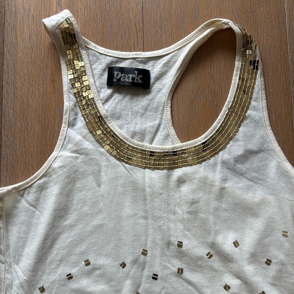 Park gold sequined top or short dress - Picture 2 of 9